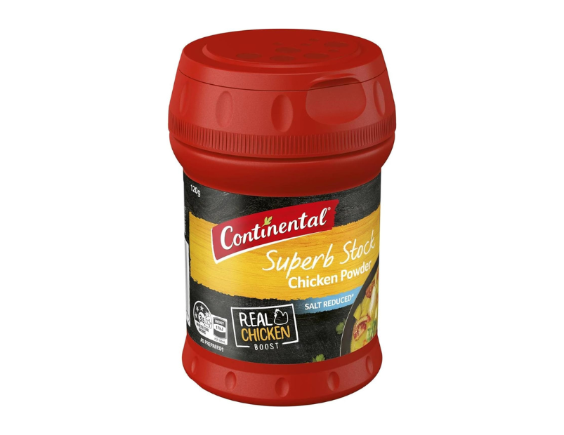 CONTINENTAL Stock Powder for Cooking - Chicken (Salt Reduced), 120g