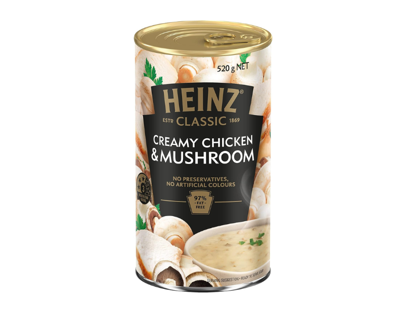 Heinz Classic Creamy Chicken and Mushroom Soup Family Pack, 520g