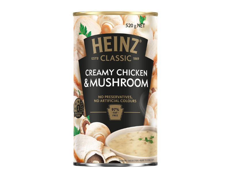 Heinz Classic Creamy Chicken and Mushroom Soup Family Pack, 520g