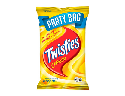 Twisties Cheese Snacks Party Size Share Pack 270g