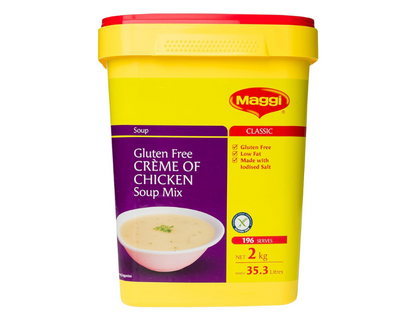 Maggi Gluten Free Crème of Chicken Soup Mix, 2kg (Makes 35.3 litres, 196 Serves)