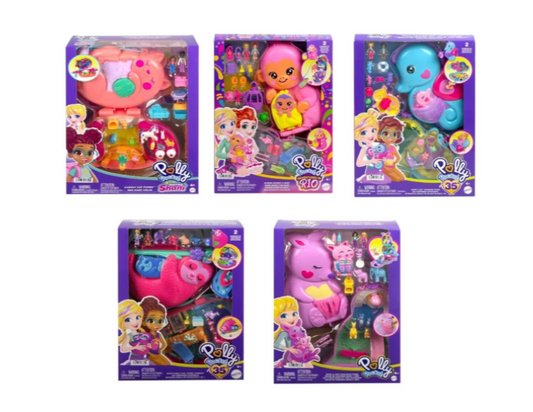 Polly Pocket | Mini Toys Wearable Purse Compact Playset - Assorted