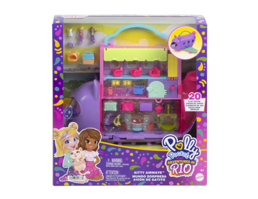 Polly Pocket | Adventures in Rio: Kitty Airways Playset