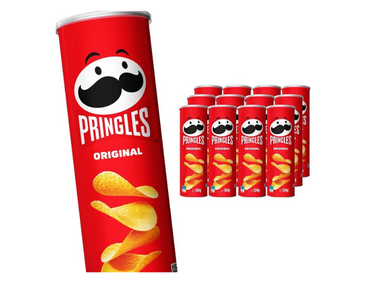 Pringles Original Stacked Potato Chips, 12 Pack (12 x 134g)