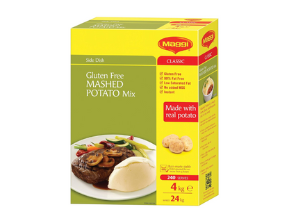 Maggi Classic Gluten Free Mashed Potato Instant Mix, 4kg (Makes 24kg, 240 Serves)