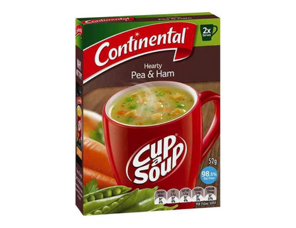 CONTINENTAL Cup-A-Soup | Pea & Ham with Croutons, 2 pack, 52g