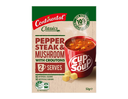 Continental Classics Pepper Steak & Mushroom Cup A Soup 52 g