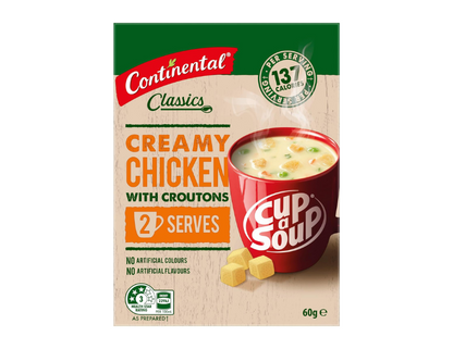 Continental Classics Creamy Chicken With Croutons Cup A Soup 60 g