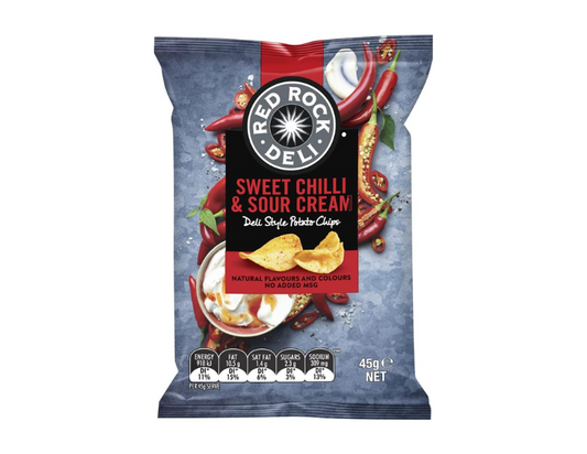 Red Rock Sour Cream & Sweet Chilli Potato Chips 45 g