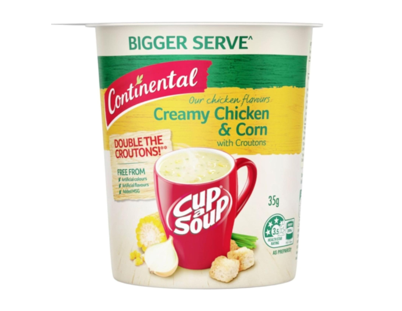 Continental Classics Cup A Soup Creamy Chicken & Corn Bigger Serve 35g