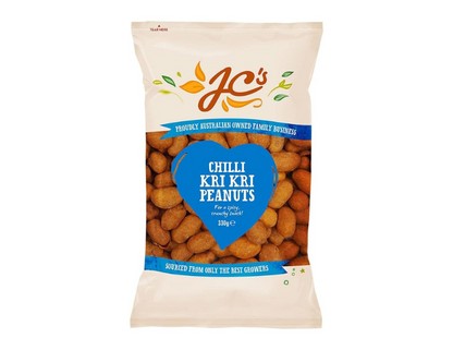 J.C.'S QUALITY FOODS Chilli Kri Kri Peanuts, 330 g