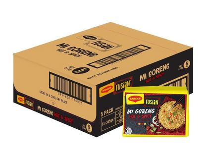 MAGGI FUSIAN Noodles Mi Goreng Hot & Spicy 30 Pack, 6 x 5