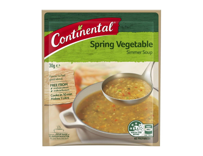 Continental 16 x Simmer Soup Spring Vegetable, 30g