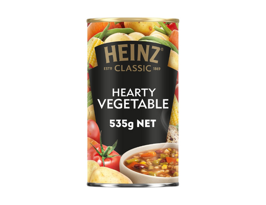 Heinz Classic Hearty Vegetable Soup Family Pack Vegetarian Classic Soup Canned Soup Tinned Soup 535g