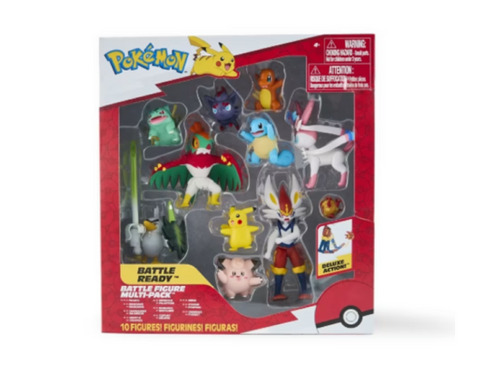 10 Pack Pokemon Battle Ready Battle Figures