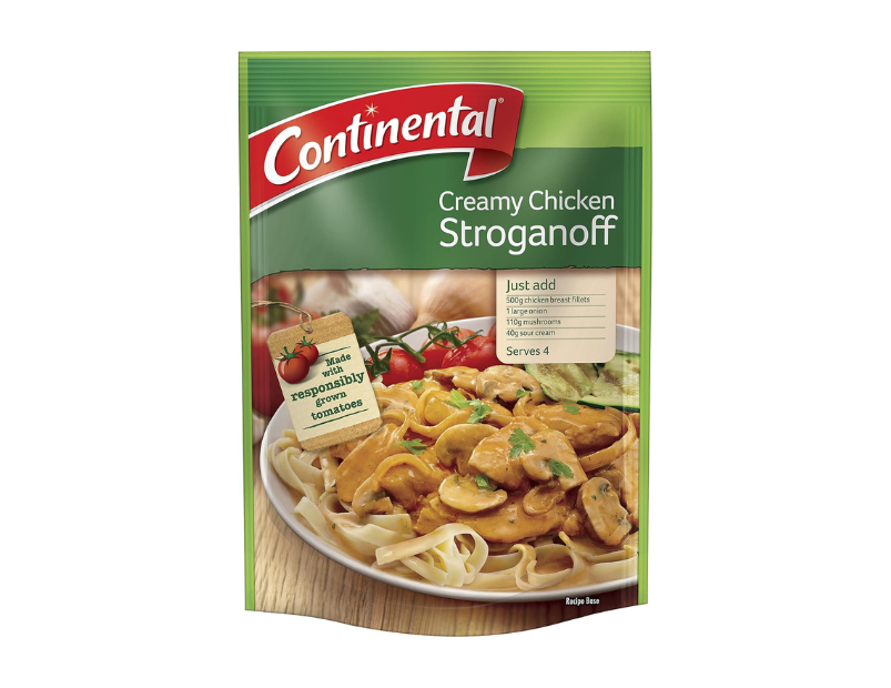 CONTINENTAL Recipe Base, Creamy Chicken Stroganoff, 40g