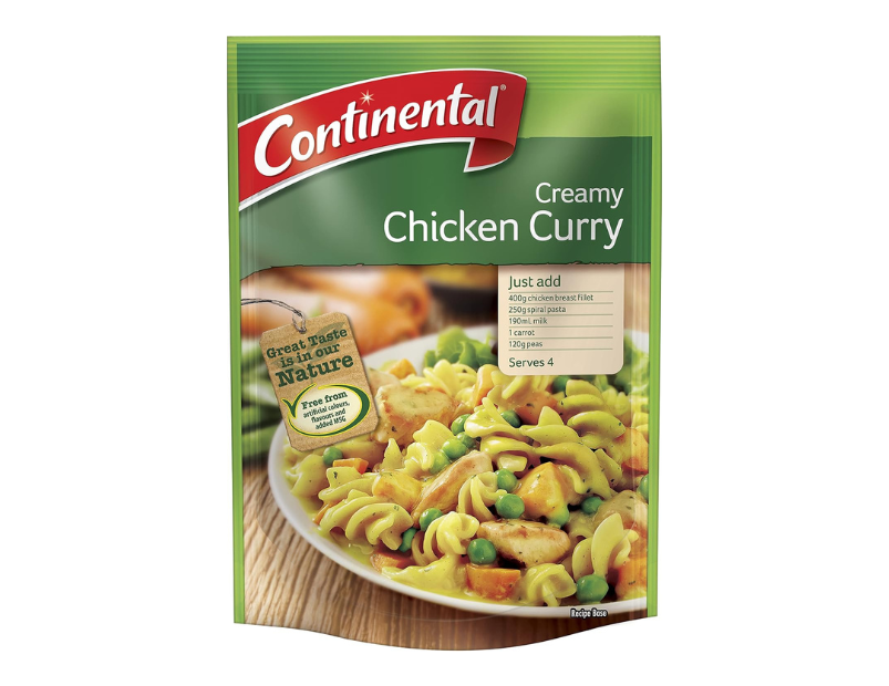 CONTINENTAL Recipe Base |Creamy Chicken Curry, 30g