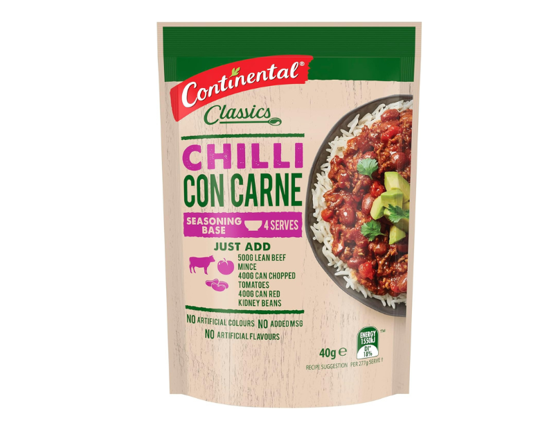 Continental Classics Chilli Con Carne Recipe Base 40 g