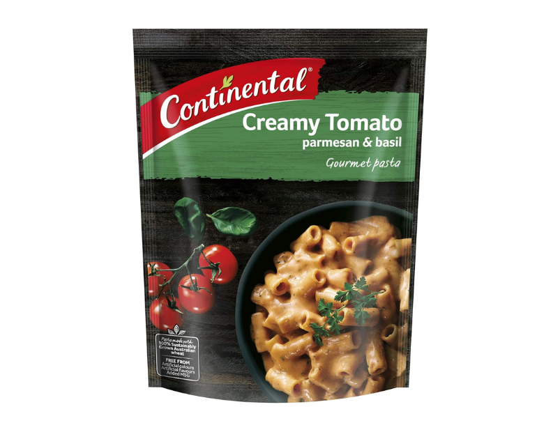 CONTINENTAL Gourmet Pasta (Side Dish) | Creamy Tomato Parmesan & Basil, 98g