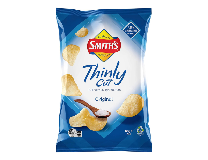 Smith's Thinly Cut Original Potato Chips 175 g