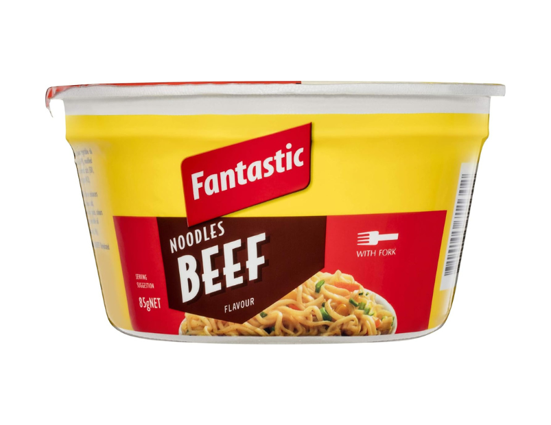 Fantastic Bowl Noodle, Beef, 85g