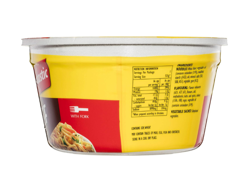 Fantastic Bowl Noodle, Beef, 85g