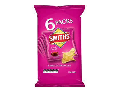 Smith's Crinkle Cut Salt and Vinegar Potato Chips 114 g