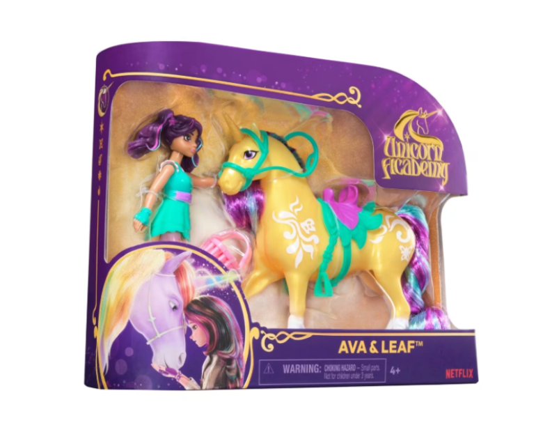 Unicorn Academy | Ava Small Doll & Leaf