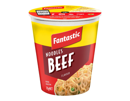 Fantastic Cup Noodle, Beef, 70g