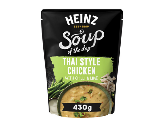 Heinz Thai Style Chicken with Chilli and Lime Soup Microwaveable Meal 430g