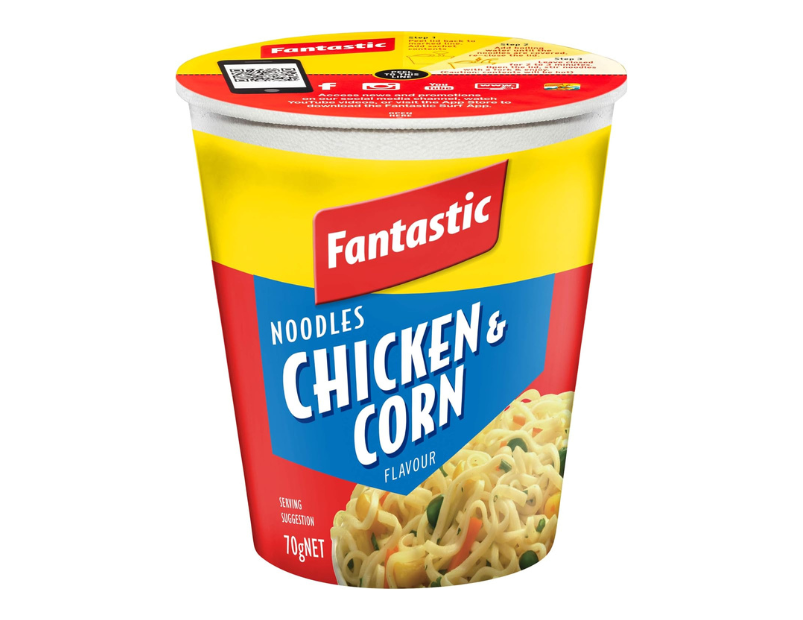 Fantastic Cup Noodle, Chicken and Corn, 70g