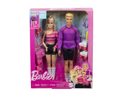 Barbie | Fashionistas 65th Anniversary: Barbie & Ken Roller-Skating Fashion Dolls