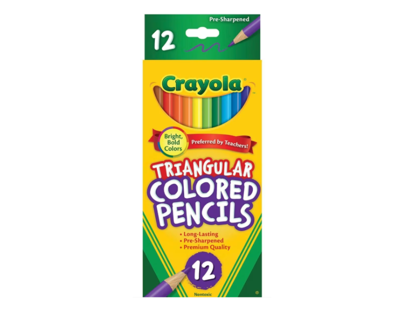 Crayola | 12 Pack Triangular Coloured Pencils