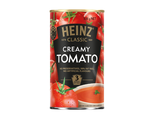 Heinz Classic Creamy Tomato Soup Family Pack Canned Soup, 535g