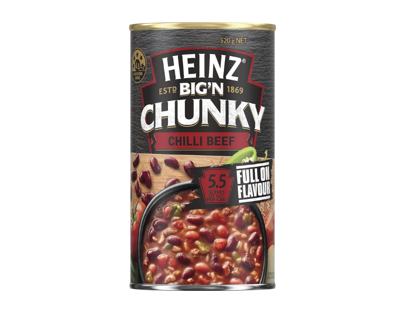 Heinz Chilli Beef Big'N Chunky Soup Family Pack 520g