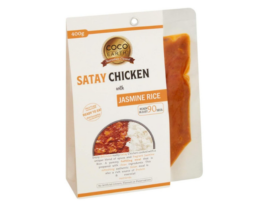 Coco Earth Satay Chicken & Rice, 400 g