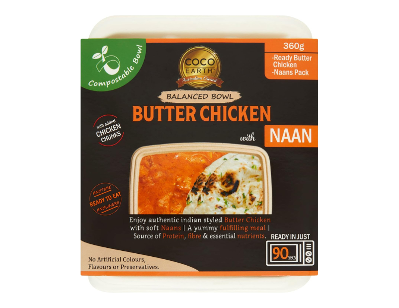 Coco Earth Butter Chicken with Naan, 360 g