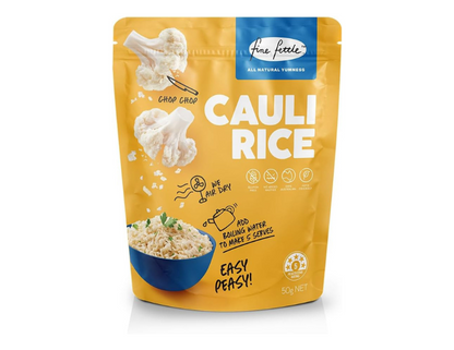 Fine Fettle Cauli Rice 50g - Carton of 6. No Added Nasties - 100% Natural