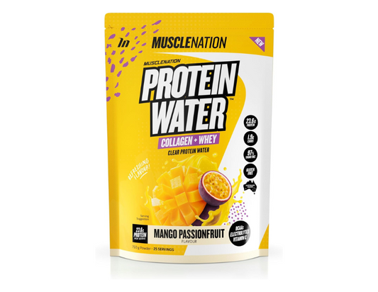 Muscle Nation Mango Passionfruit Protein Water 750g (25 Serves)