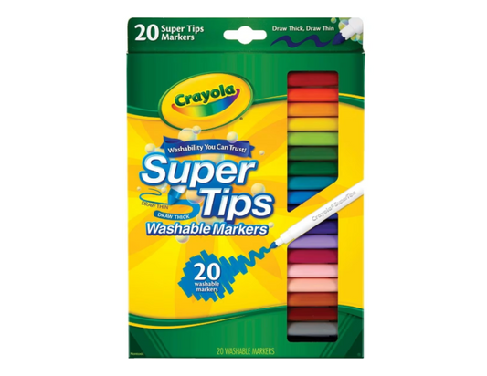 Crayola | Pack of 20 Supertip Washable Markers