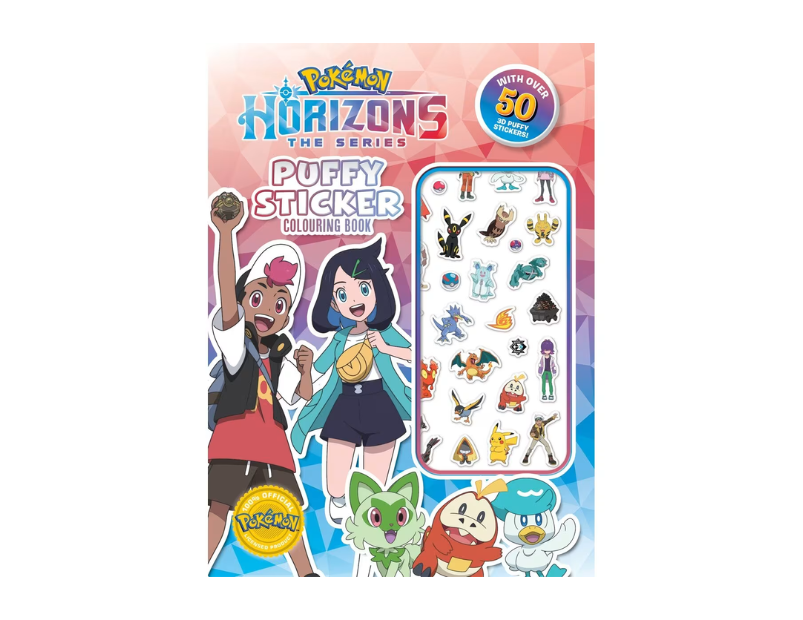 Pokemon | Horizons The Series Puffy Sticker Colouring Book