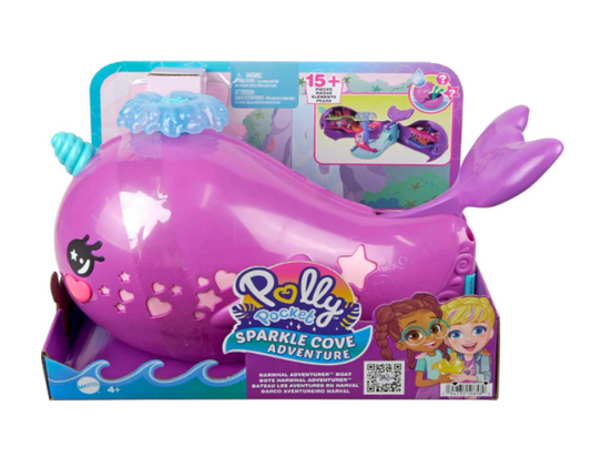 Polly Pocket | Sparkle Cove Adventure Dolls & Toy Boat Playset