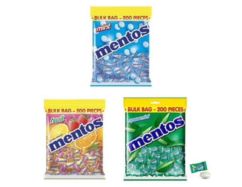 Mentos Candy Pillowpack Mint, Fruit & Spearmint