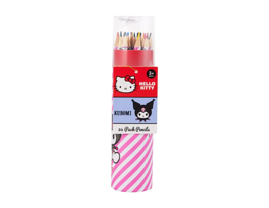 24 Pack Hello Kitty and Kuromi Pencils