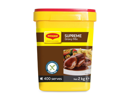 Maggi Supreme Gravy Mix Gluten Free Vegan Vegetarian 2kg, Beef Gravy