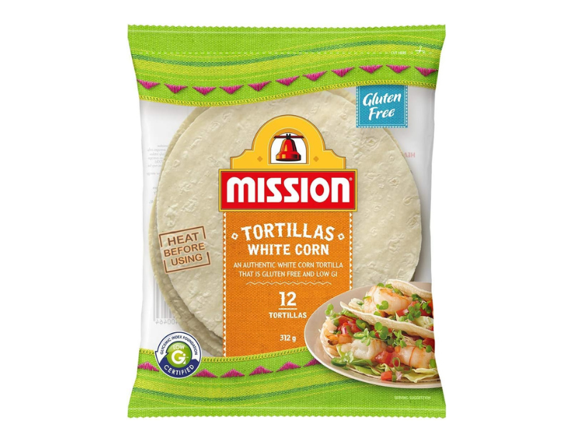 Mission White Corn Tortillas, 12 Tortillas, 312g