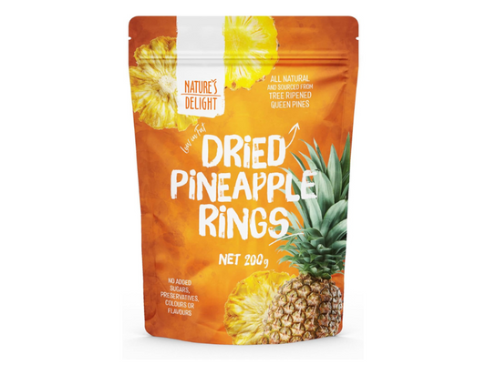 Nature's Delight Premium Dried Pineapple 200g