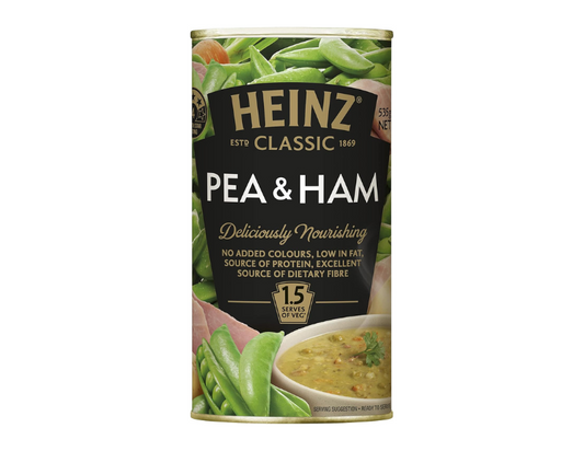 Heinz Classic Pea and Ham Soup Family Pack Classic Soup Canned Soup, 535g