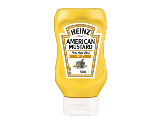 Heinz American Mustard Sauce Mustard Sauce Dipping and Spreading Condiment 220ml