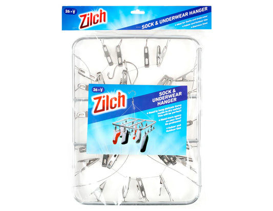 Zilch Sock & Underwear Hanger w/ 26 Pegs